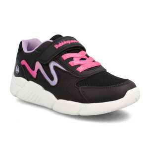 Zapatilla Niña Bubblegummers Faith Negro - Fucsia